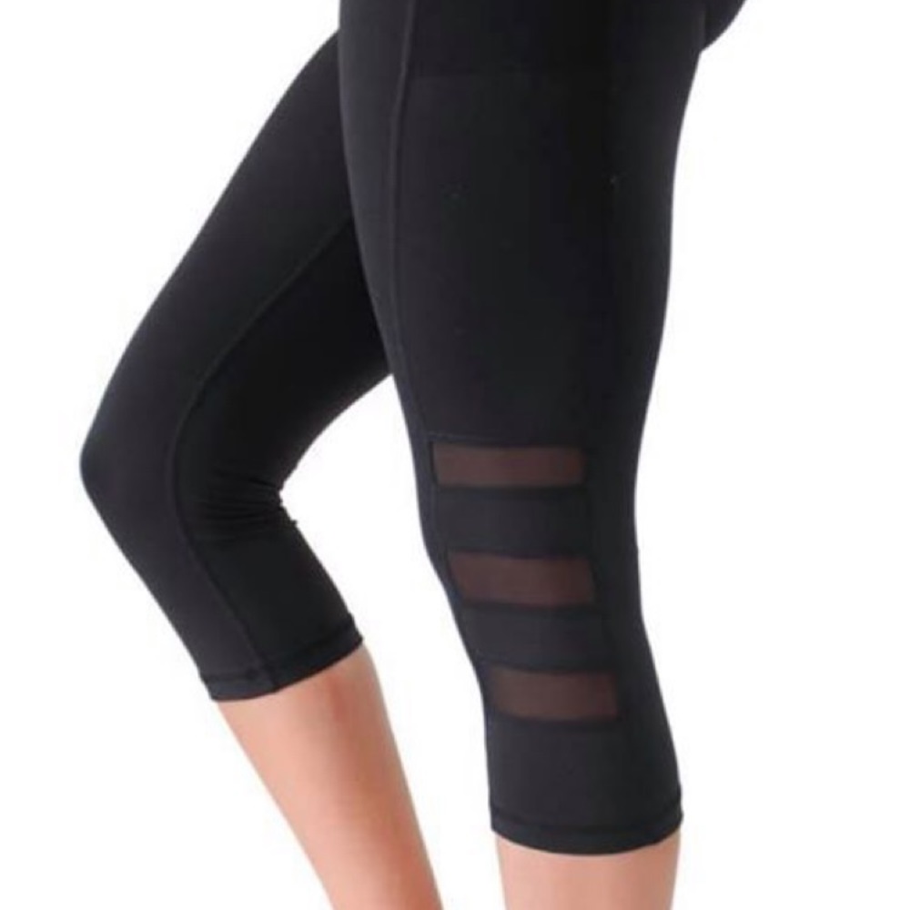 Black Fierce capris with pockets